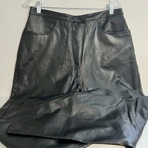 Bernard Couture Ladies Leather Pants Size 14